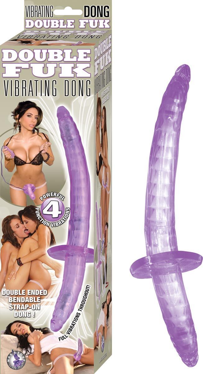 DOUBLE FUK VIBRATING DONG - PURPLE - #2346-2