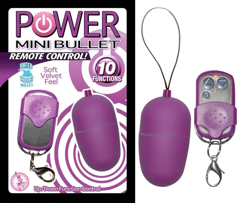 POWER MINI BULLET REMOTE CONTROL - PURPLE - #2319-2