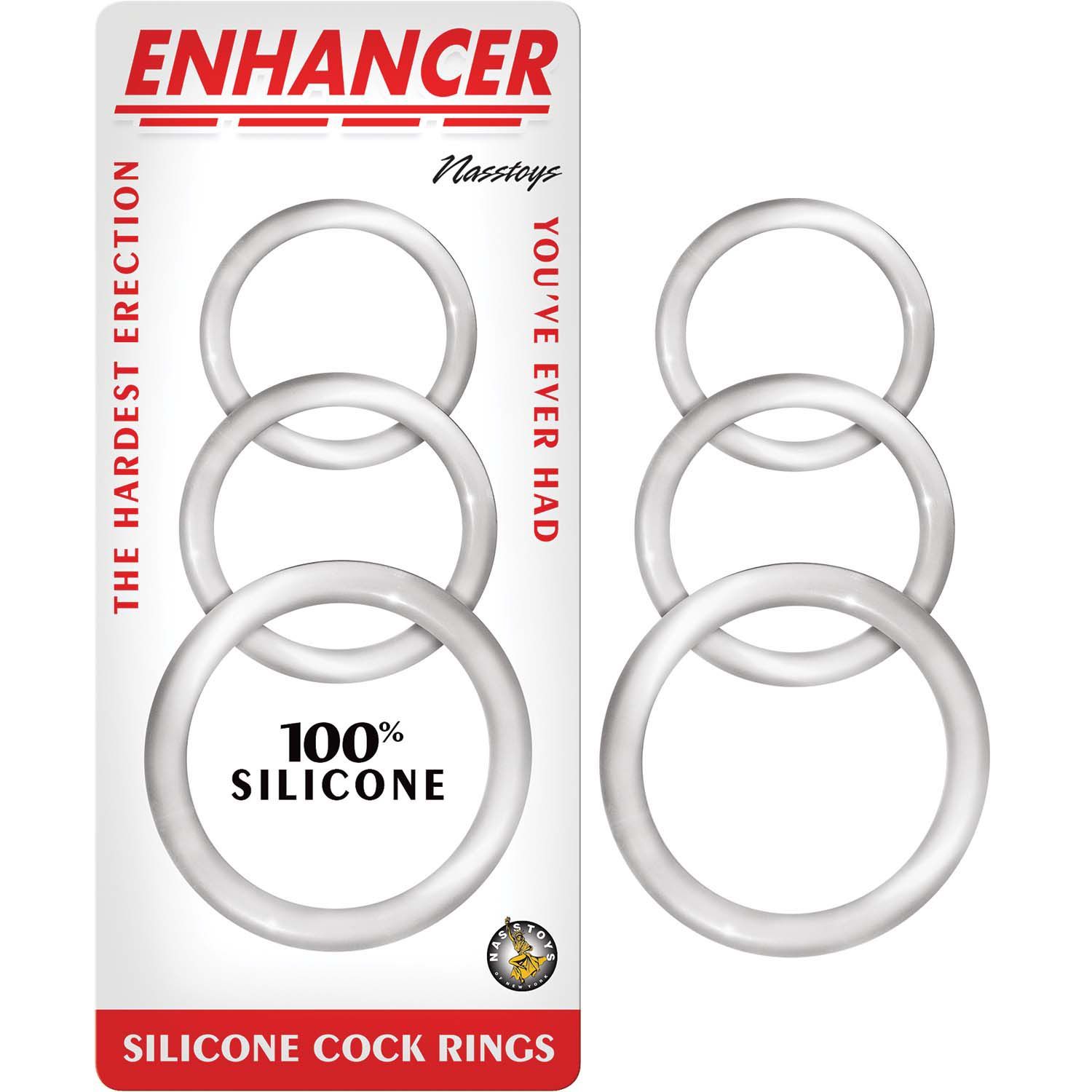 ENHANCER SILICONE COCKRINGS-CLEAR - #3057