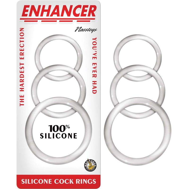 ENHANCER SILICONE COCKRINGS-CLEAR - #3057