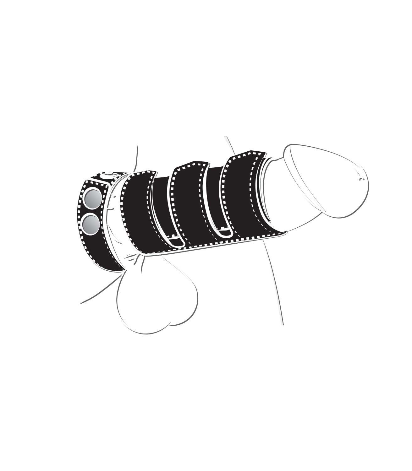 BALLGEAR COCK STRAP WITH SHEATH-BLACK - #3041
