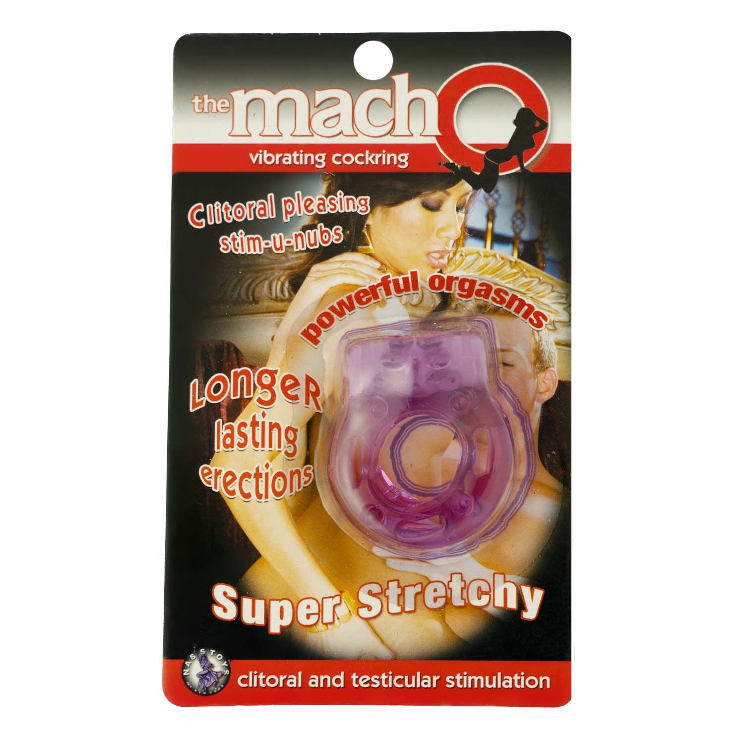 THE MACHO VIBRATING COCKRING-PURPLE - #2147-2