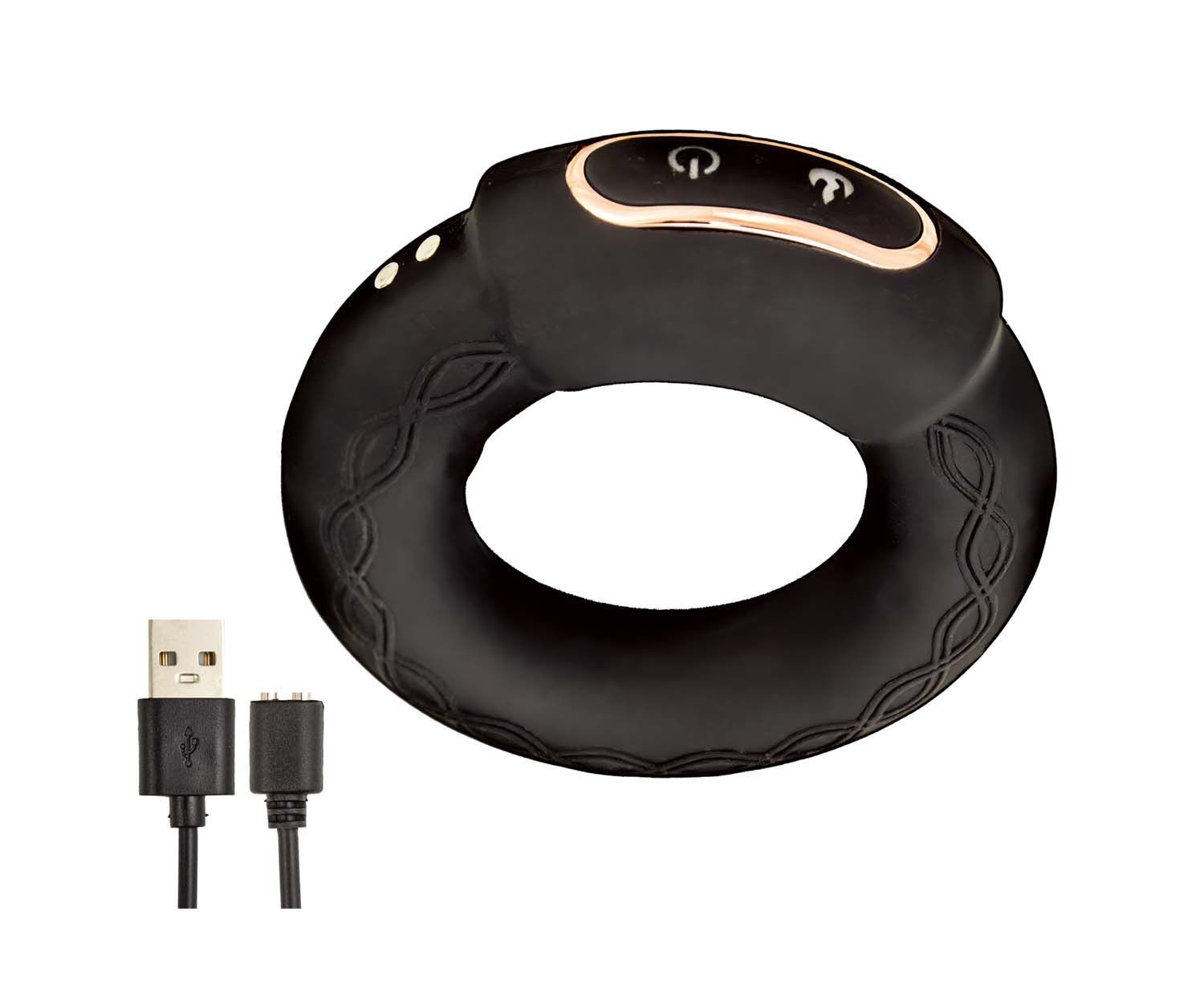 COCKPOWER HEAT UP COCK RING-BLACK - #3169