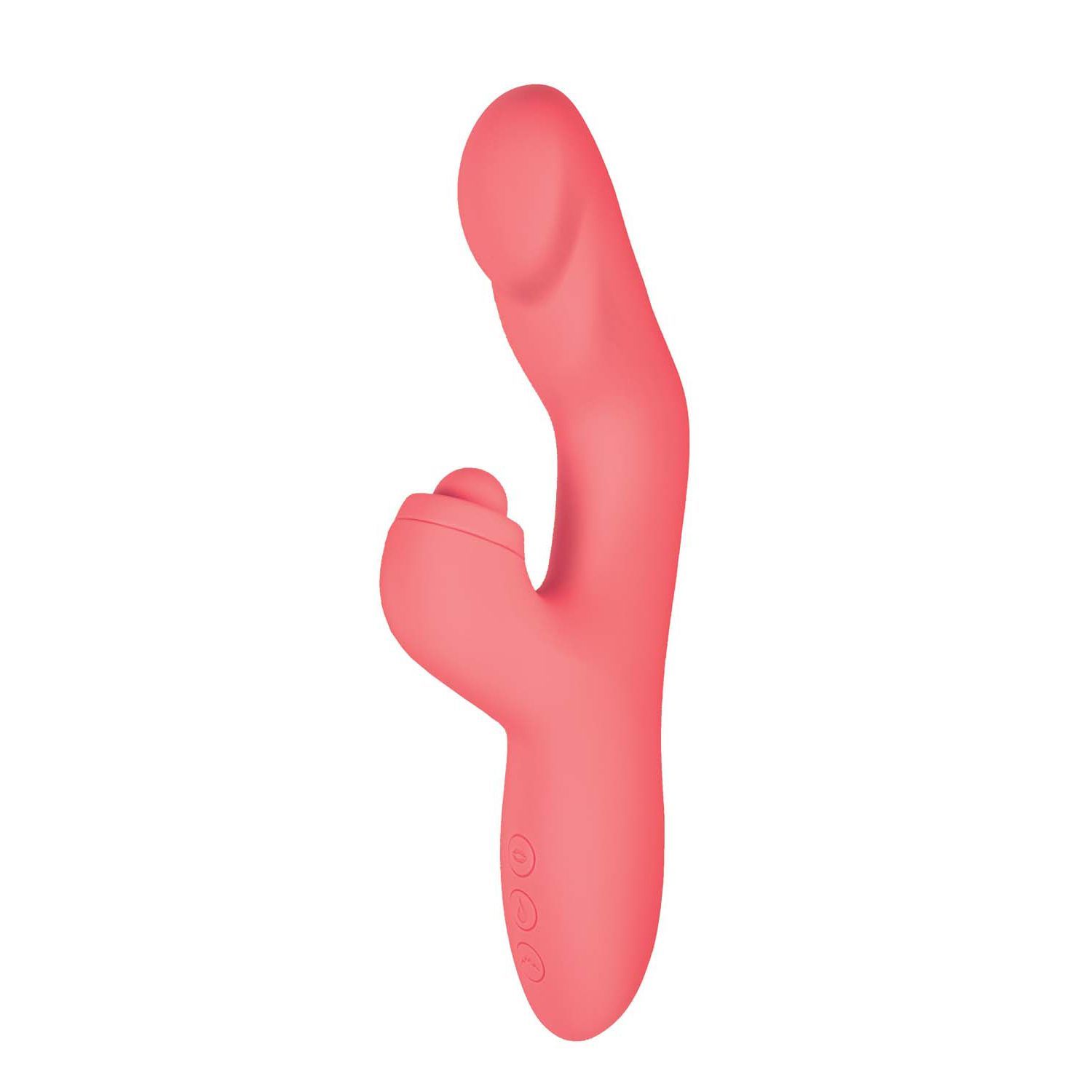 GODDESS HEAT UP TAPPING MASSAGER-CORAL - #3199-1