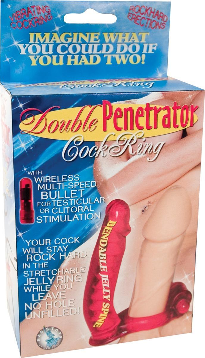 DOUBLE PENETRATOR COCKRING-RED - #1914-1