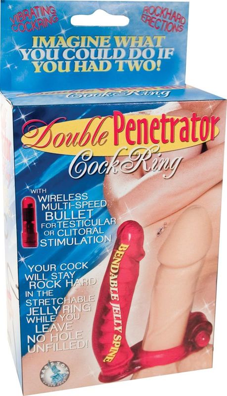 DOUBLE PENETRATOR COCKRING-RED - #1914-1