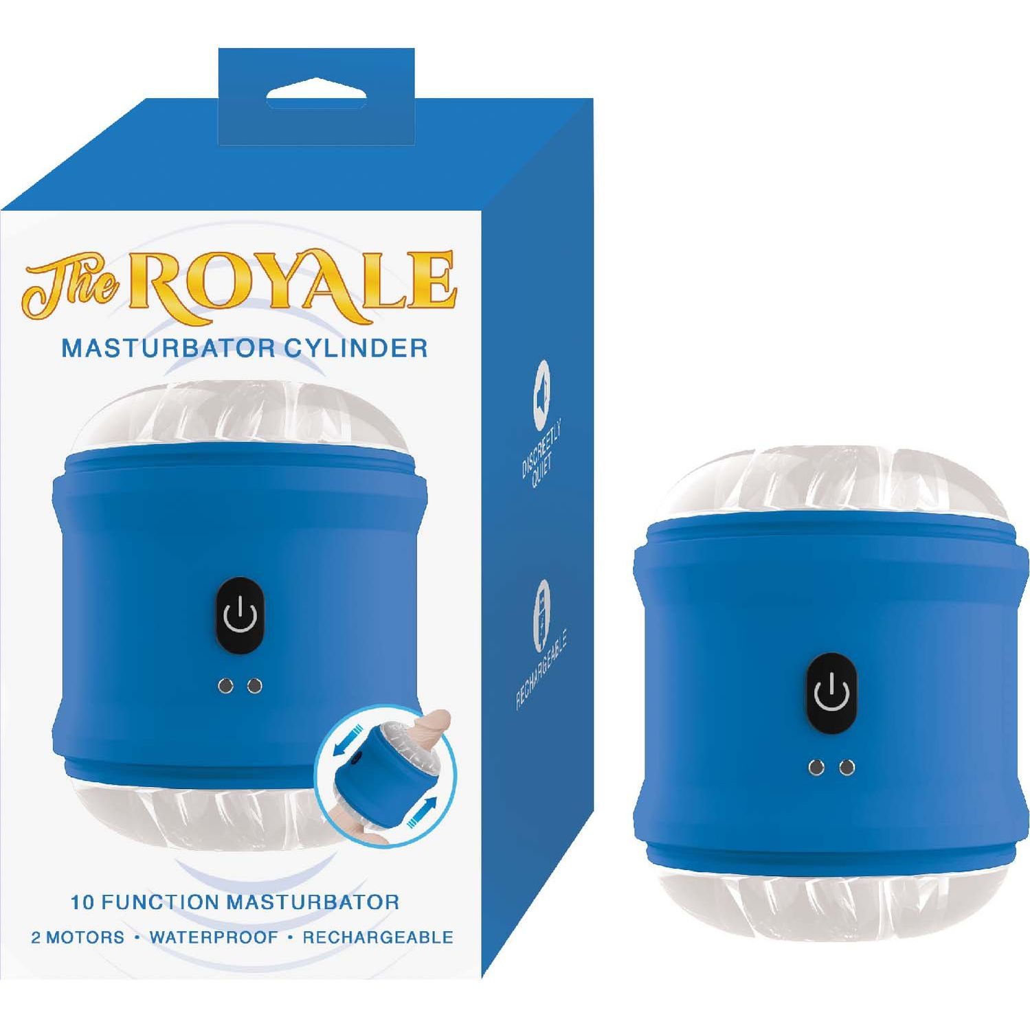 THE ROYALE MASTURBATOR CYLINDER-BLUE - #3274