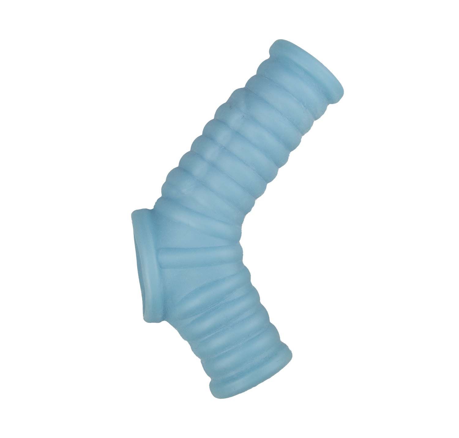 VIBRATING RIBBED SLEEVE-BLUE - #3126-2