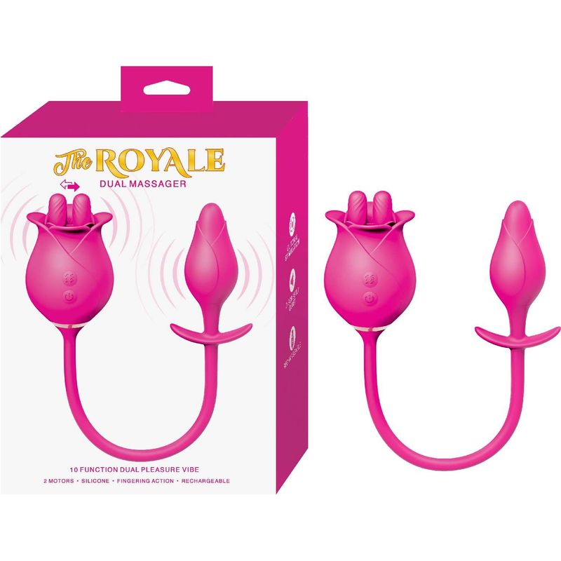 THE ROYALE DUAL MASSAGER-PINK - #3270
