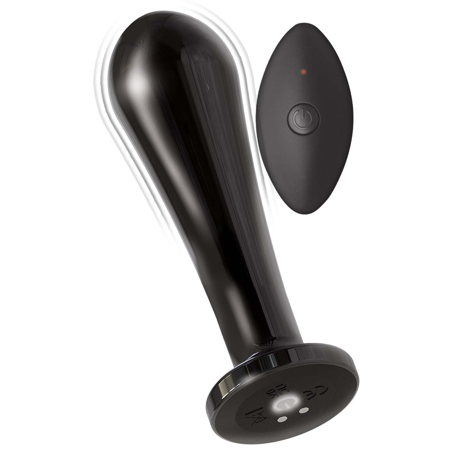 ASS-SATION REMOTE VIBRATING METAL ANAL BULB-BLACK - #3117-2