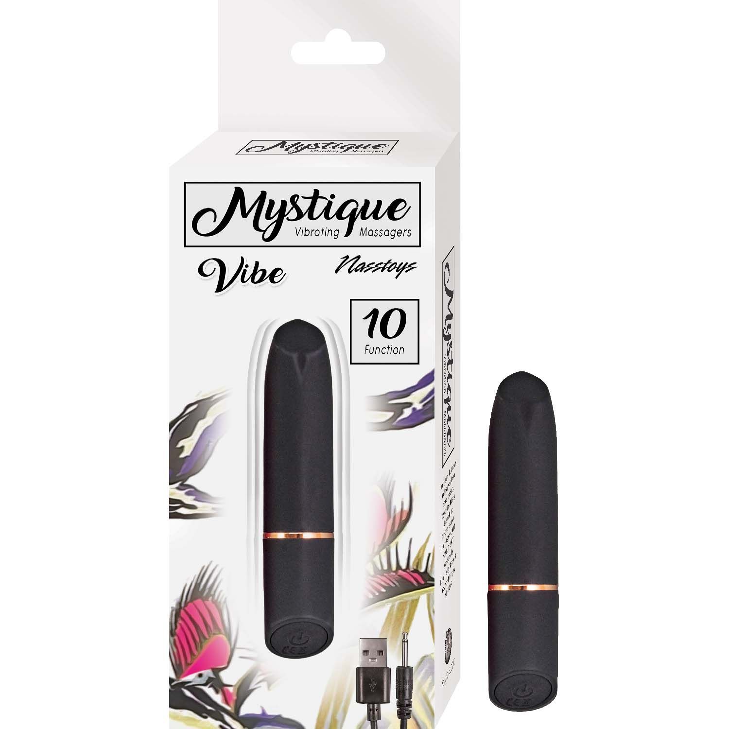 MYSTIQUE VIBRATING MASSAGERS VIBE-BLACK - #3098-2