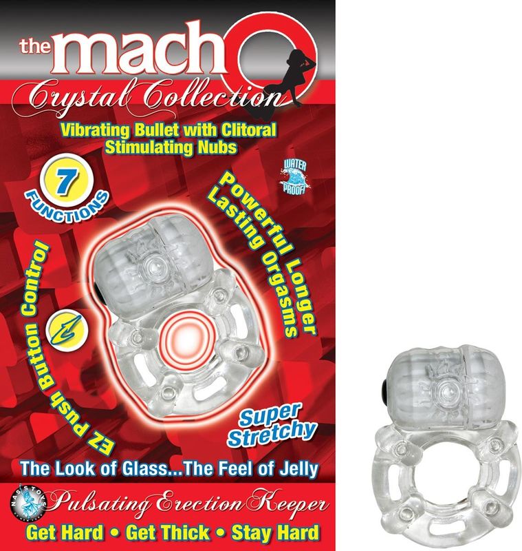 ThE MACHO CRYSTAL COLLECTION PULSATING ERECTION KEEPER - CLEAR - #2238