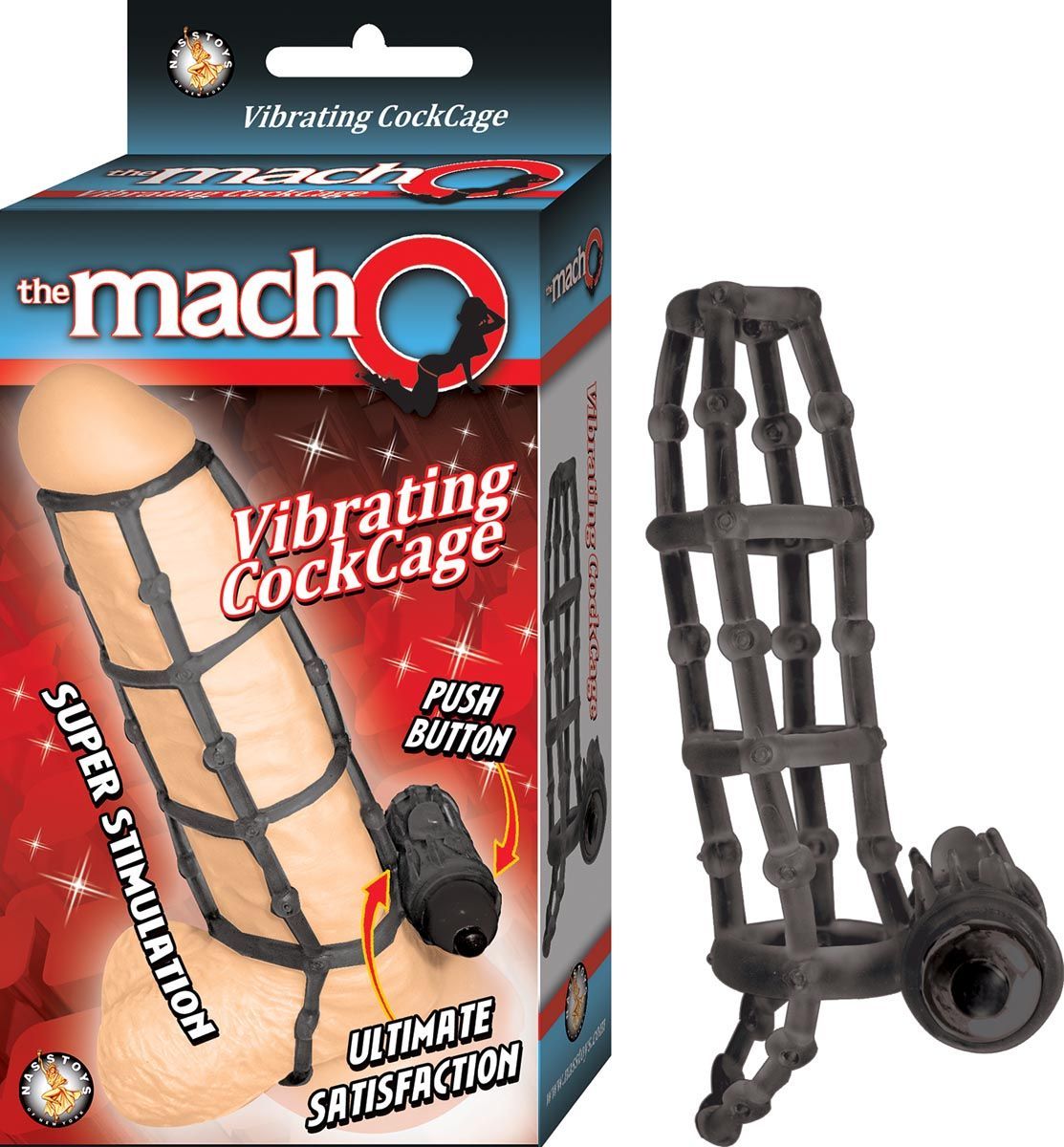 THE MACHO VIBRATING COCKCAGE – BLACK - #2595-2