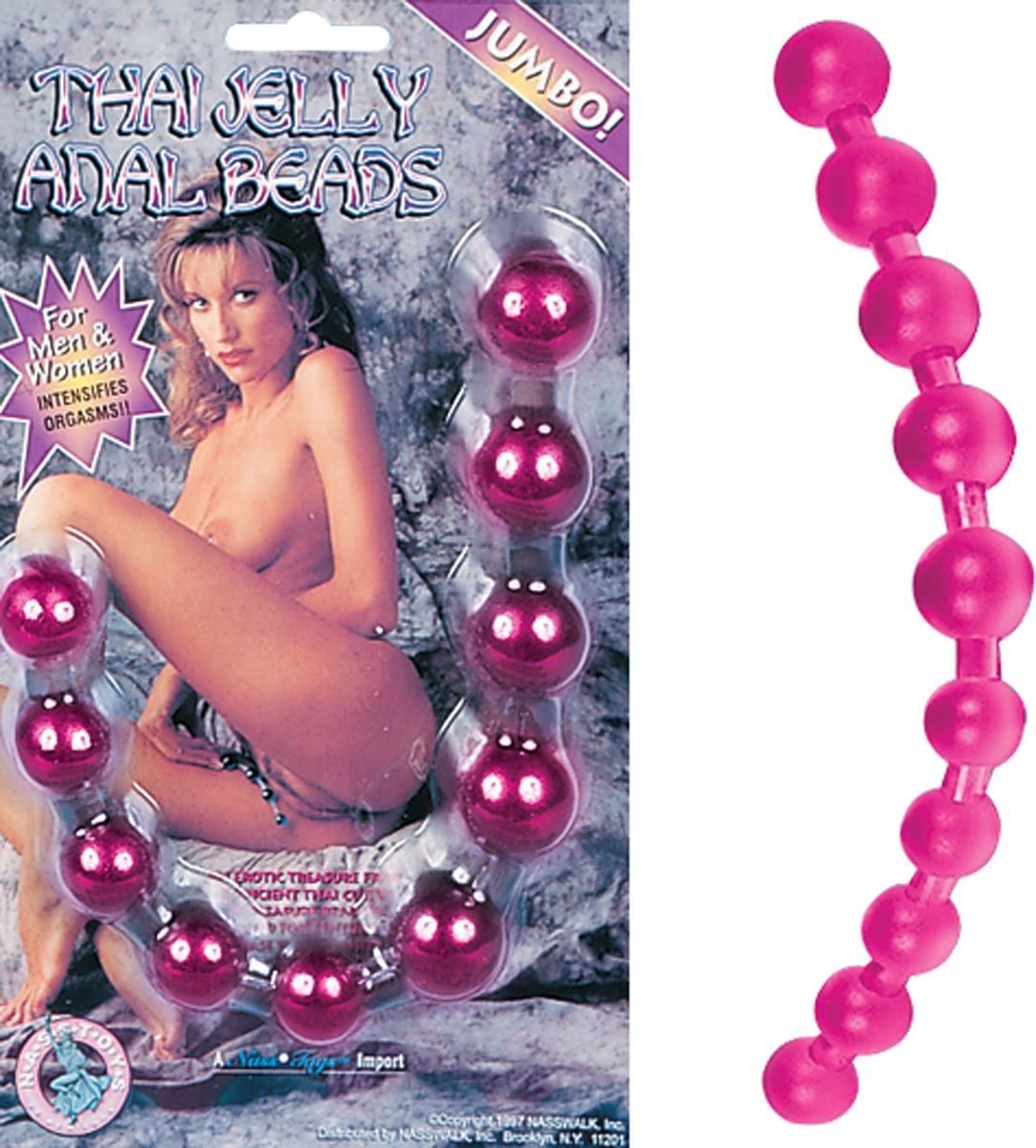 THAI JELLY ANAL BEADS-PINK - #1201-3