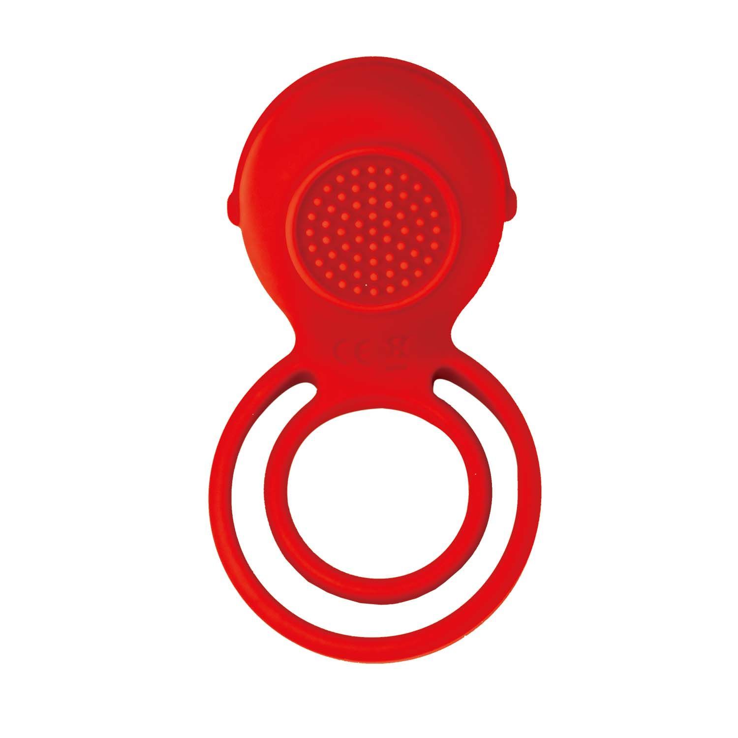 COCKPOWER ULTIMATE VIBRATING COCKRING-RED - #3216-1