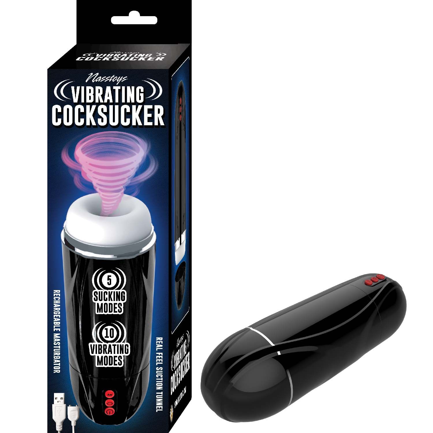 VIBRATING COCKSUCKER-BLACK - #3060-2