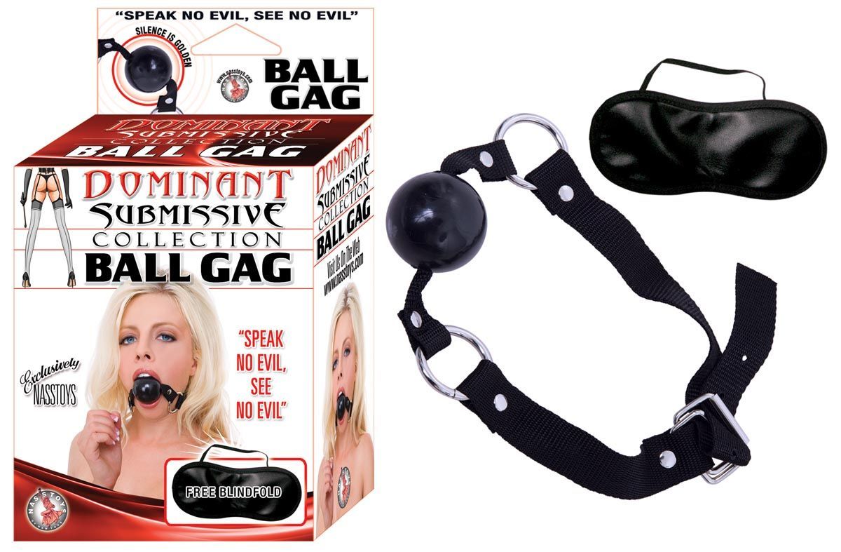 DOMINANT SUBMISSIVE BALL GAG - BLACK - #2279