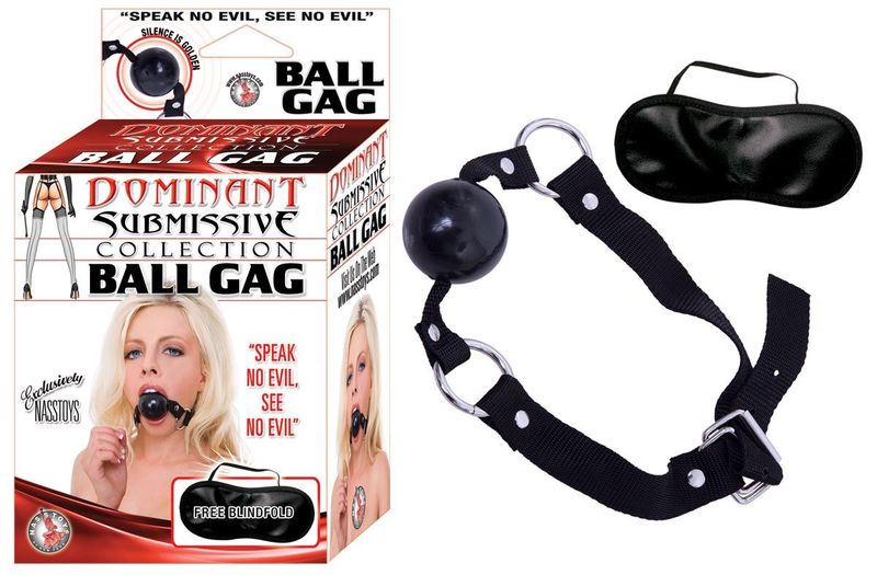 DOMINANT SUBMISSIVE BALL GAG - BLACK - #2279