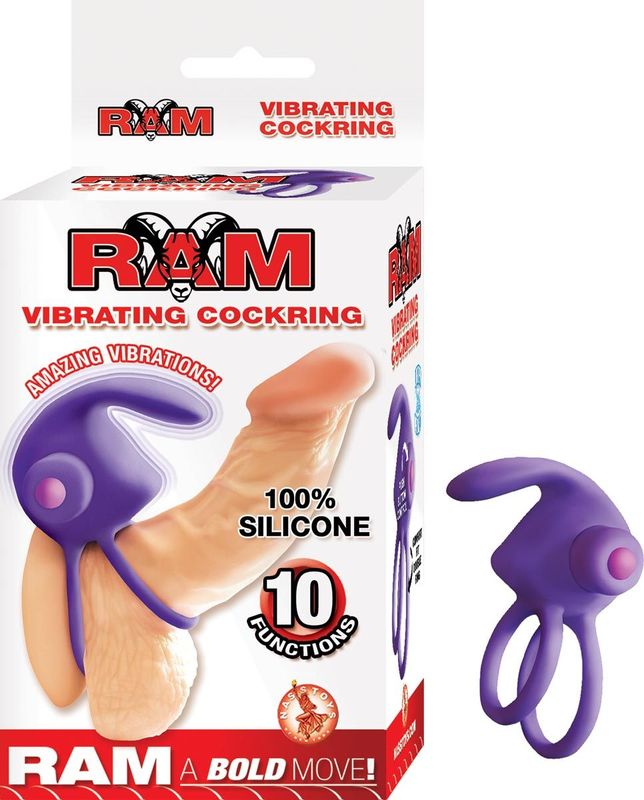RAM VIBRATING COCKRING-PURPLE - #2812-2