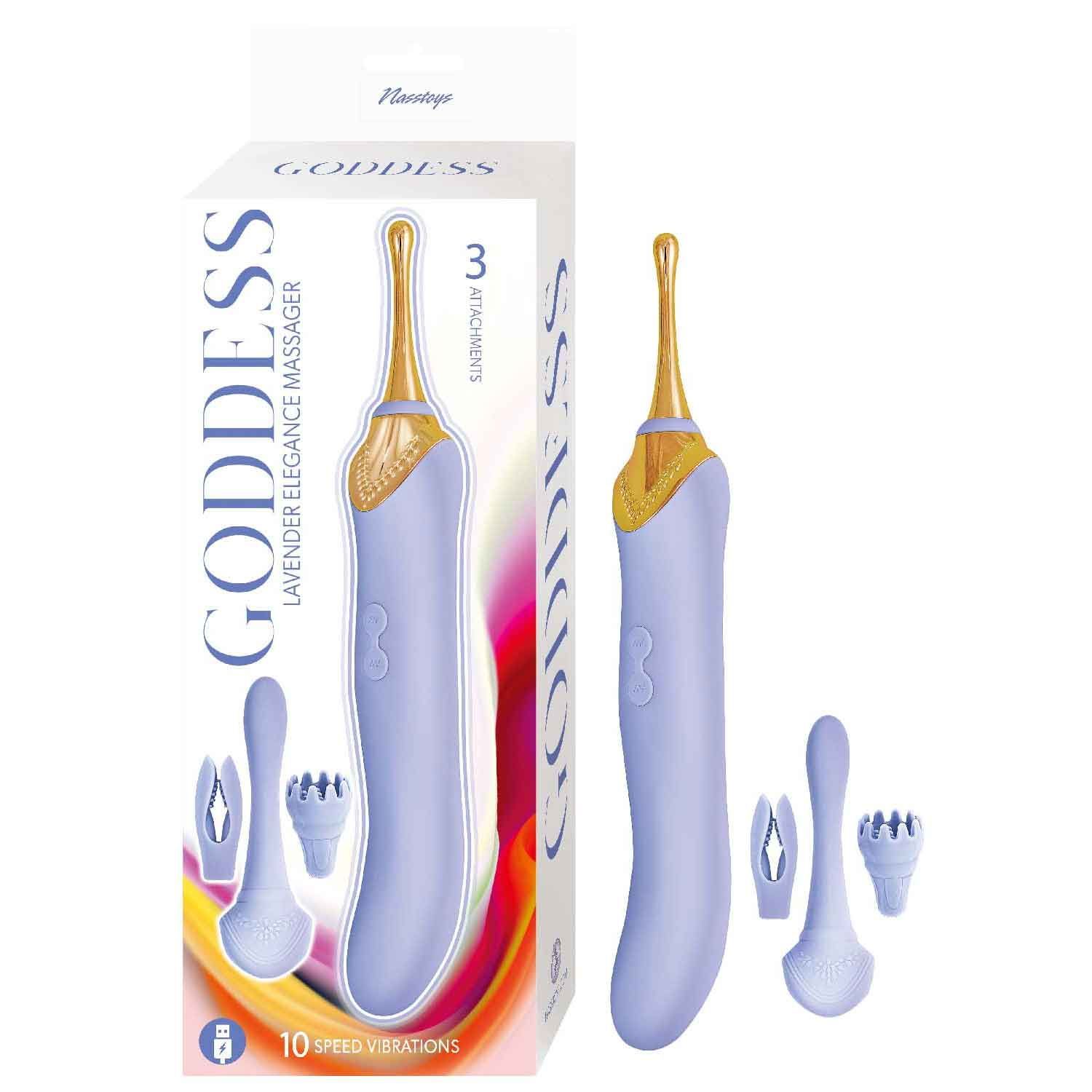 GODDESS LAVENDER ELEGANCE MASSAGER-LAVENDER - #3157