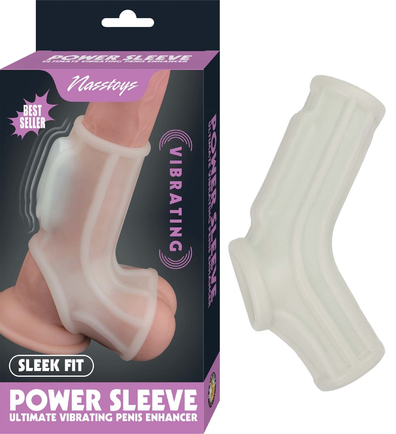 VIBRATING WAVE SLEEVE-WHITE - #3125-1