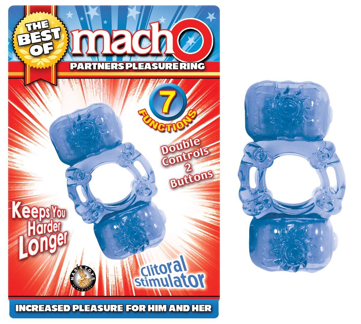 THE BEST OF MACHO PARTNERS PLEASURE RING-BLUE - #2748