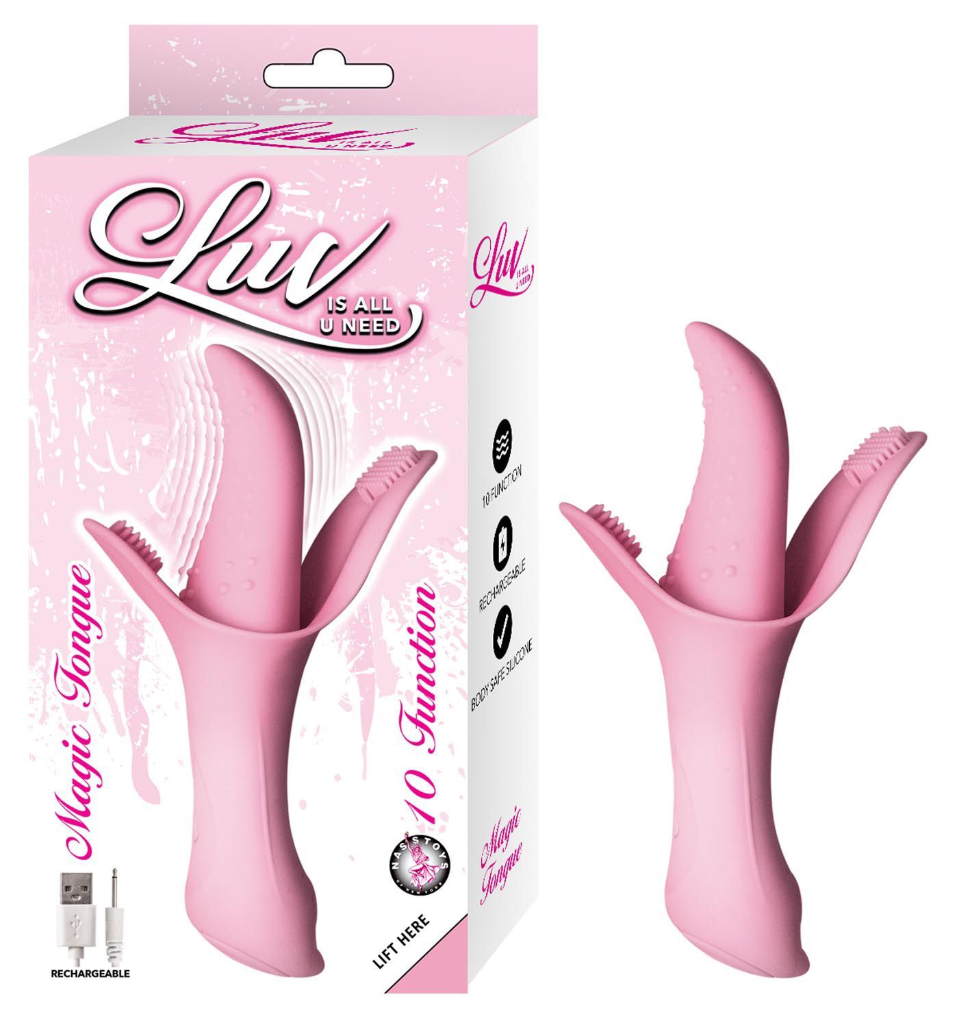 LUV MAGIC TONGUE-PINK - #3012-1