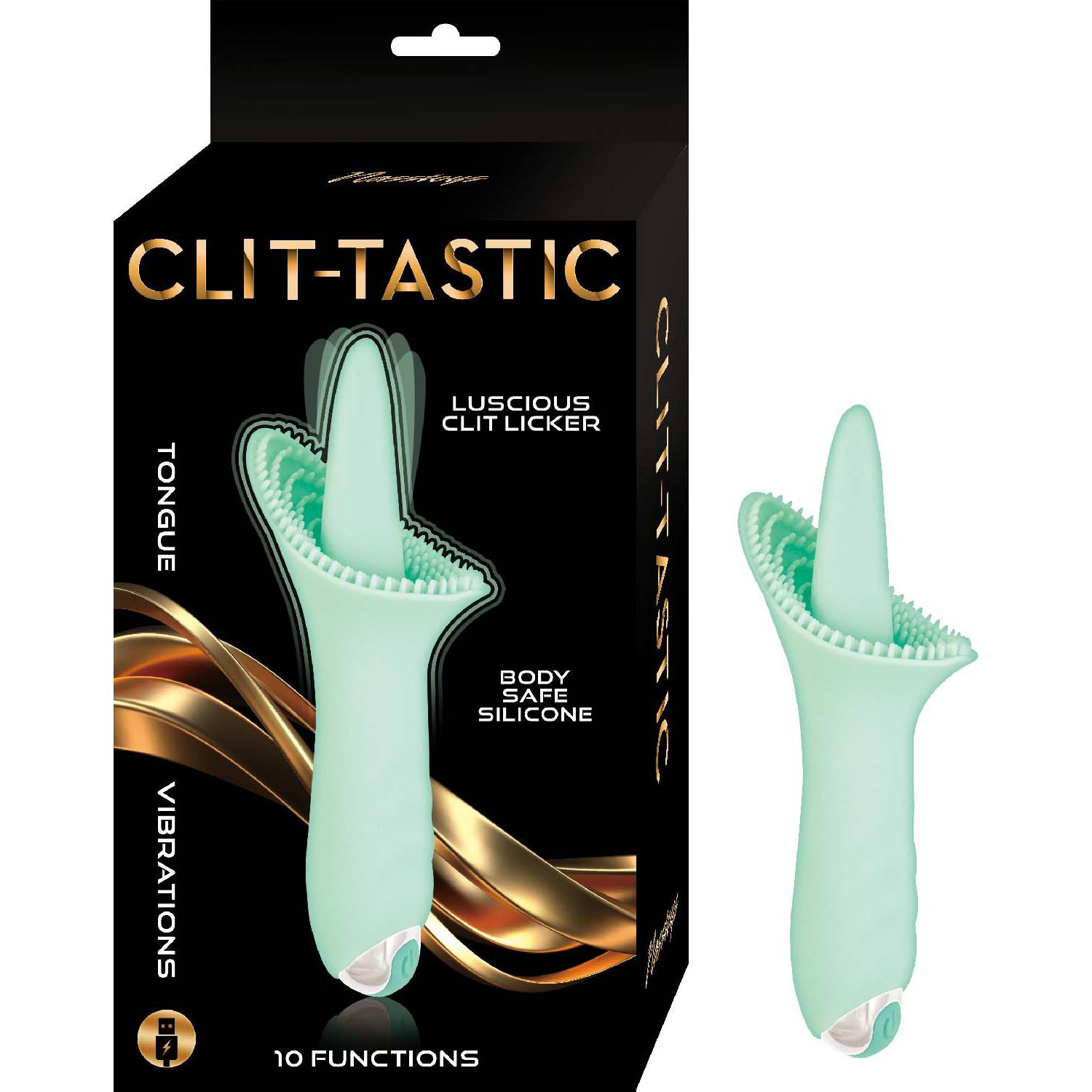 CLIT-TASTIC LUSCIOUS CLIT LICKER-AQUA - #3161-2