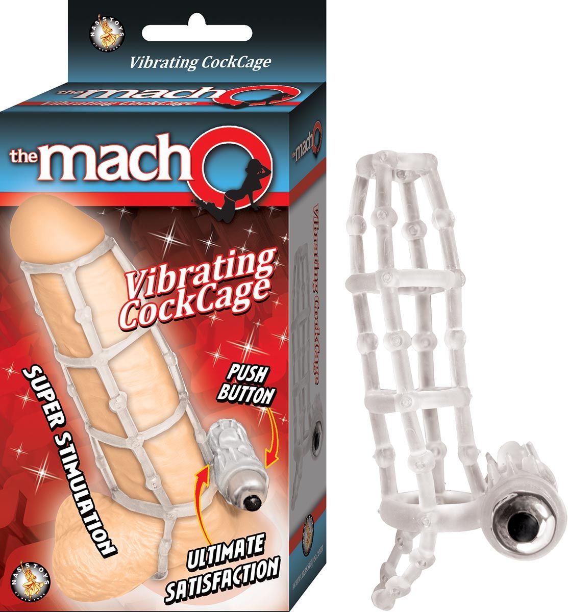 THE MACHO VIBRATING COCKCAGE – CLEAR - #2595-3