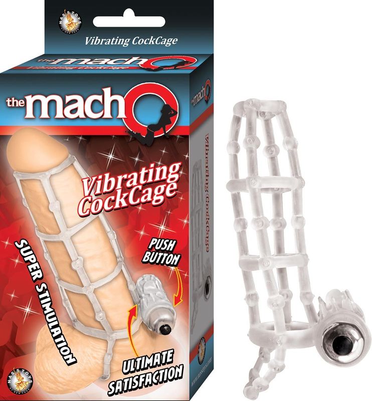 THE MACHO VIBRATING COCKCAGE – CLEAR - #2595-3