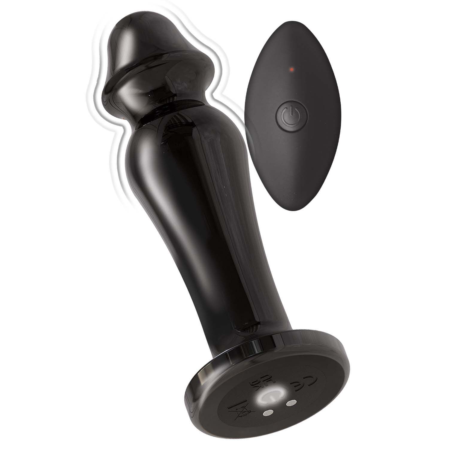 ASS-SATION REMOTE VIBRATING METAL ANAL LOVER-BLACK - #3116-2