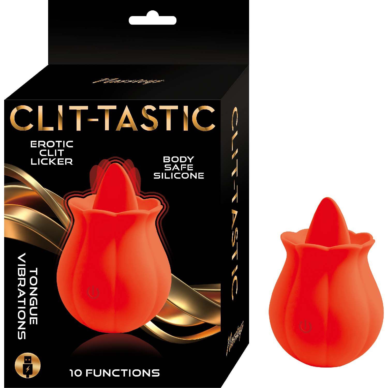 CLIT-TASTIC EROTIC CLIT LICKER-RED - #3160-1