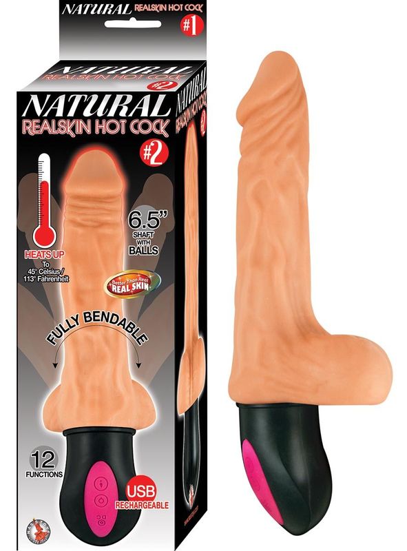 NATURAL REALSKIN HOT COCK #2WHITE - #2721