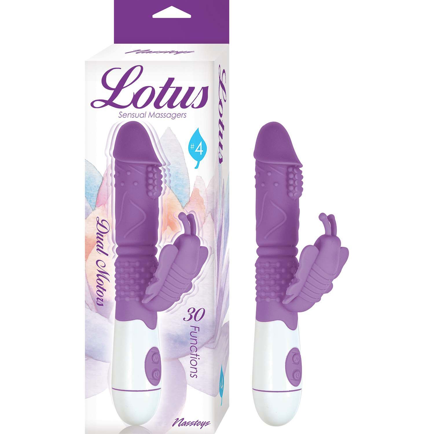 LOTUS SENSUAL MASSAGERS #4-PURPLE - #3017-2