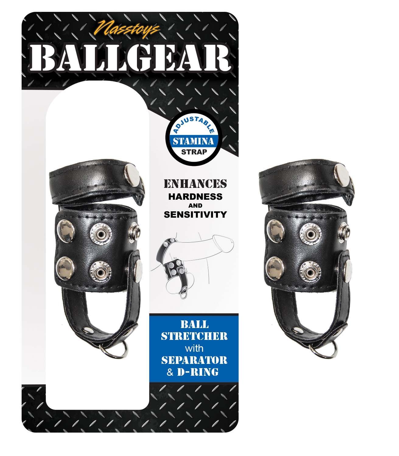 BALLGEAR BALL STRETCHER WITH SEPARATOR &amp; D-RING-BLACK - #3039