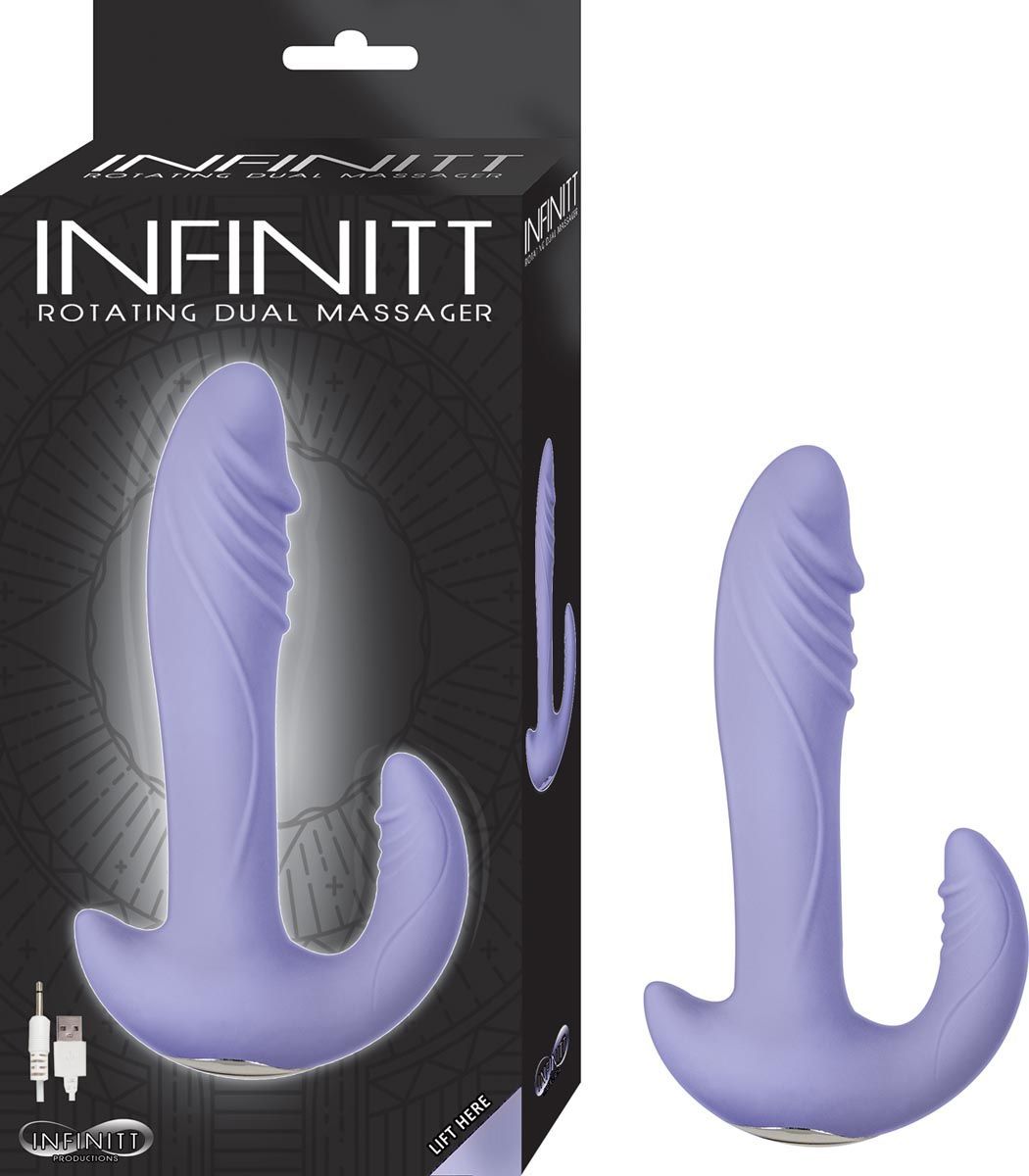 INFINITT ROTATING DUAL MASSAGER-LAVENDER - #2862-2