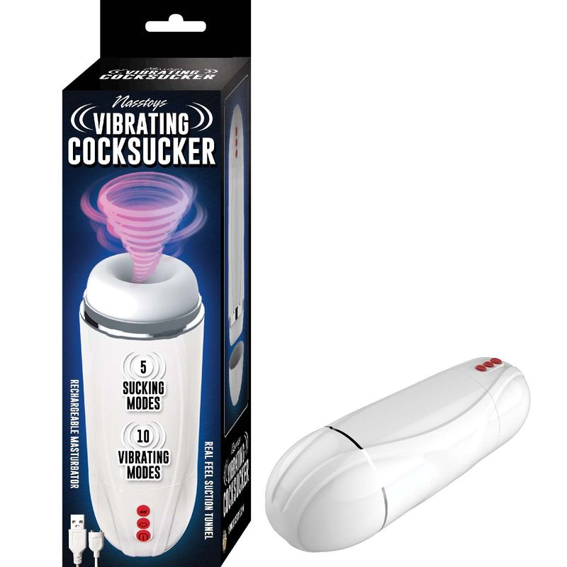 VIBRATING COCKSUCKER-WHITE - #3060-1