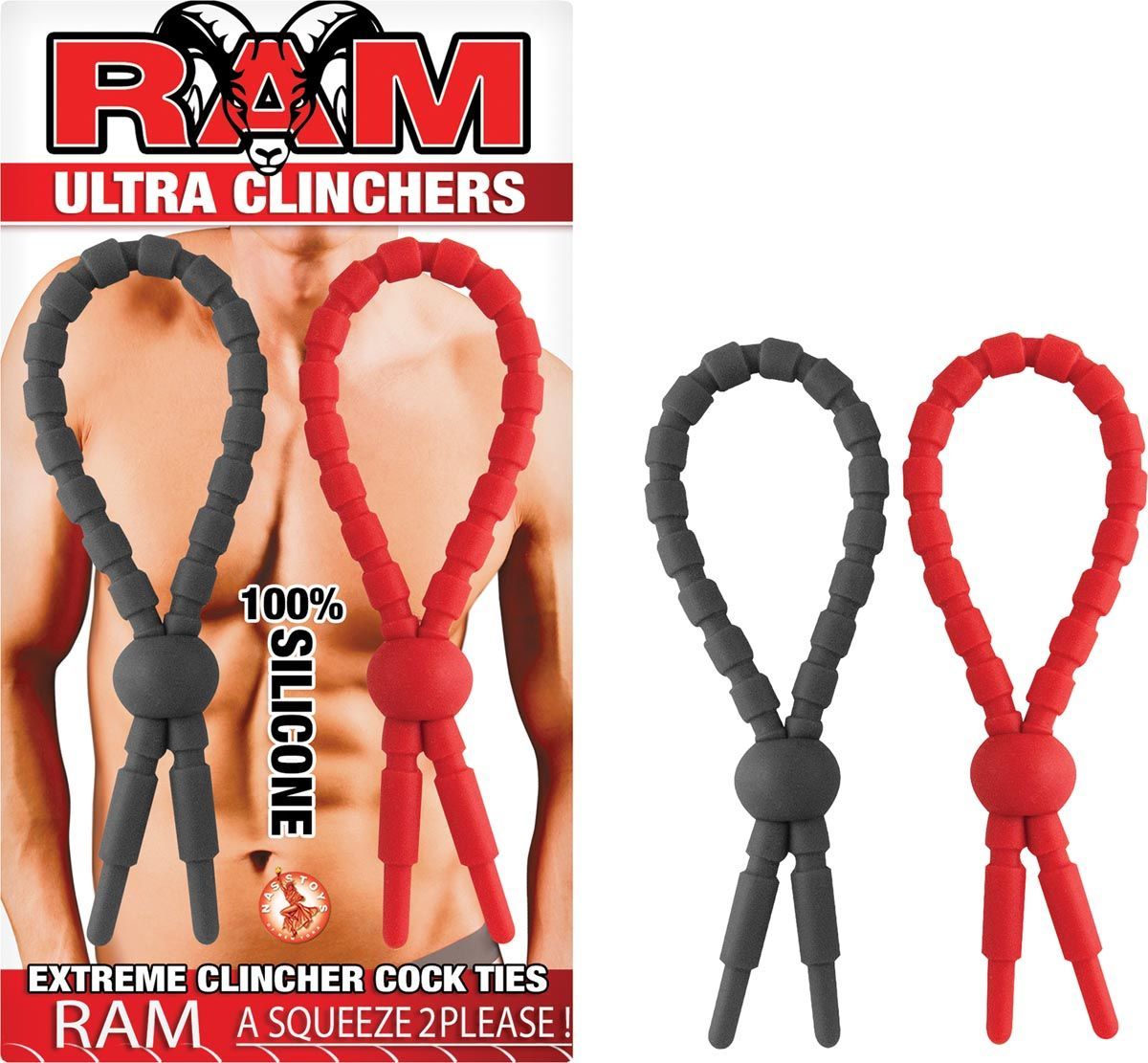 RAM ULTRA CLINCHERS-RED/BLACK - #2696