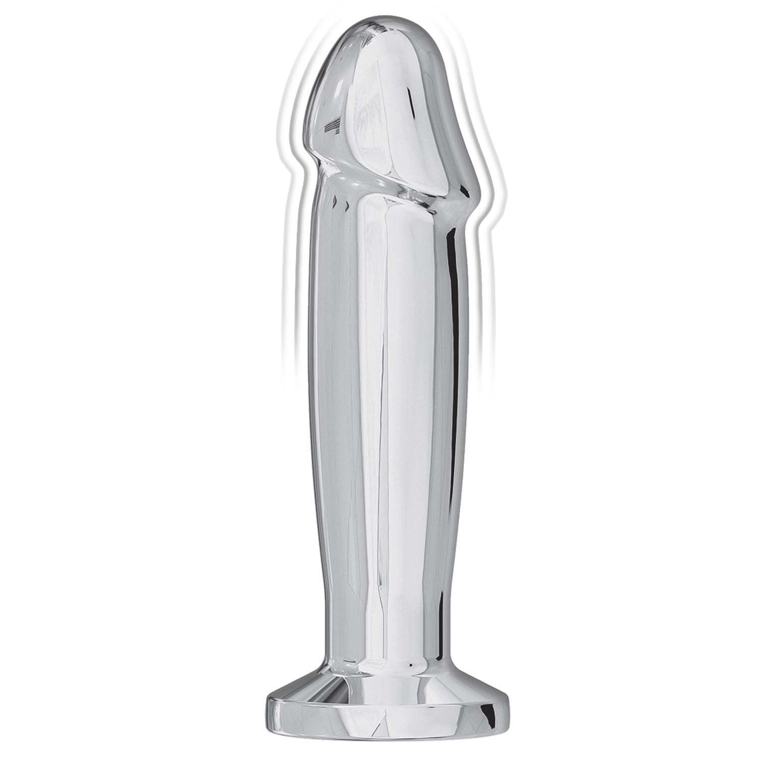 ASS-SATION REMOTE VIBRATING METAL ANAL ECSTASY-SILVER - #3118-1