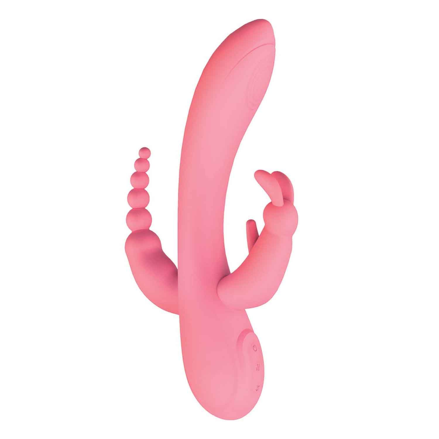 THE BEAT TRIFECTA MASSAGER-PINK - #3196-1