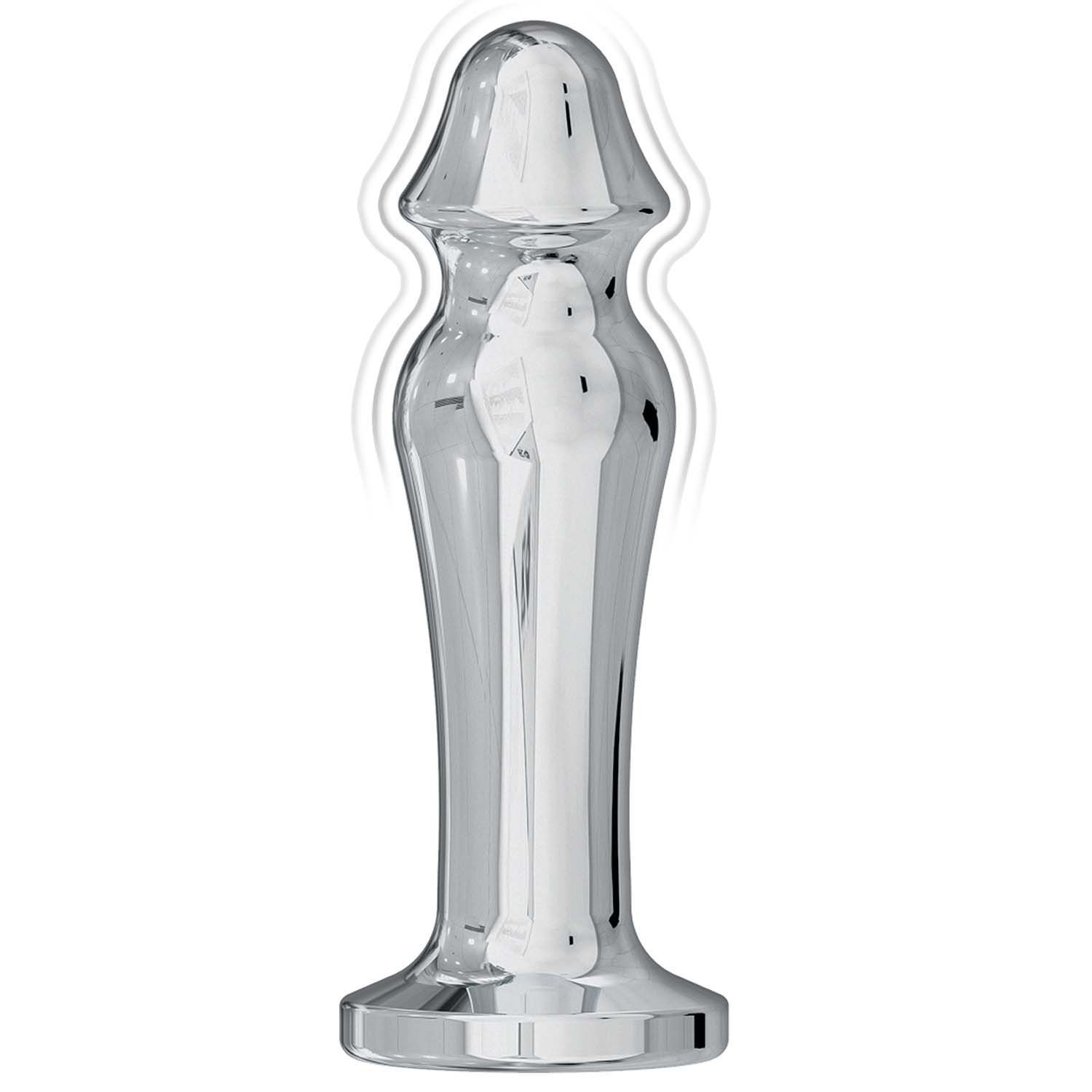 ASS-SATION REMOTE VIBRATING METAL ANAL LOVER-SILVER - #3116-1