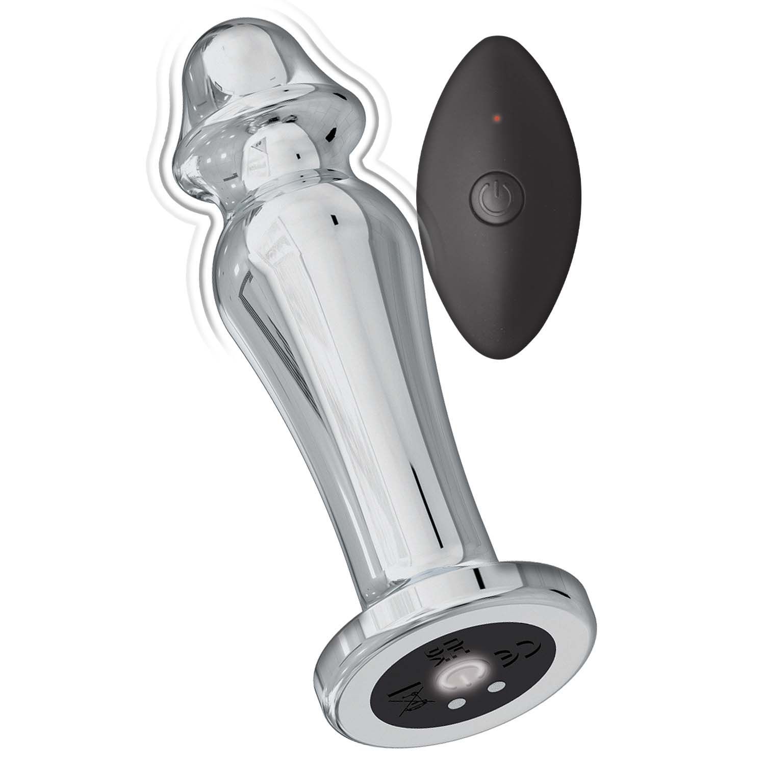 ASS-SATION REMOTE VIBRATING METAL ANAL LOVER-SILVER - #3116-1