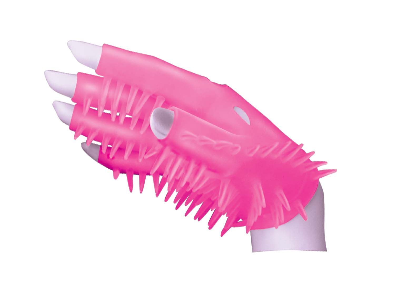 MASTURBATING GLOVE-PINK - #2492-1