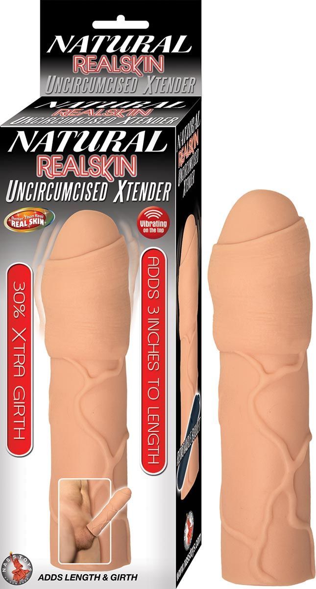 NATURAL REALSKIN UNCIRCUMCISED XTENDER-WHITE - #2772-1