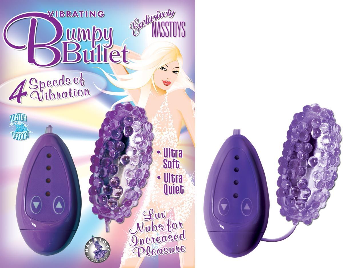 VIBRATING BUMPY BULLET-PURPLE - #2156-2