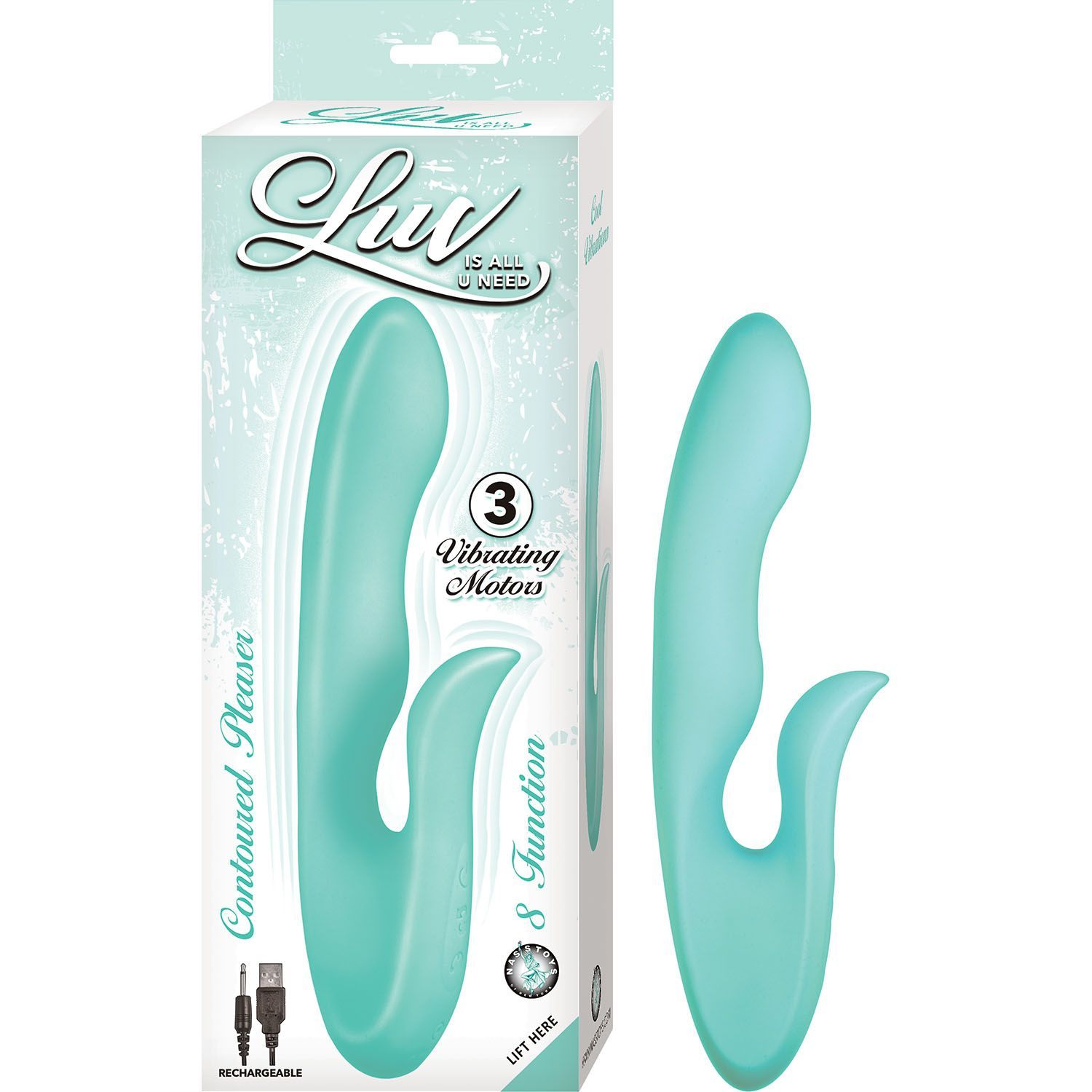LUV CONTOURED PLEASER-AQUA - #2970-2