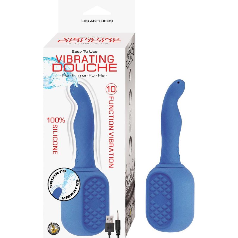 VIBRATING DOUCHE-BLUE - #3080-1