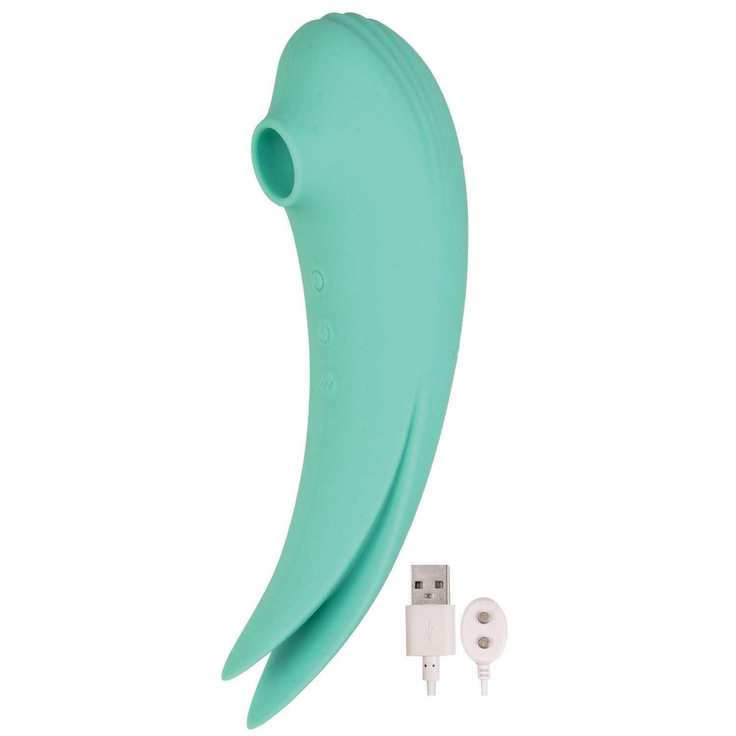 MYSTIQUE VIBRATING MASSAGERS SUCTION VIBE-AQUA - #3097-2