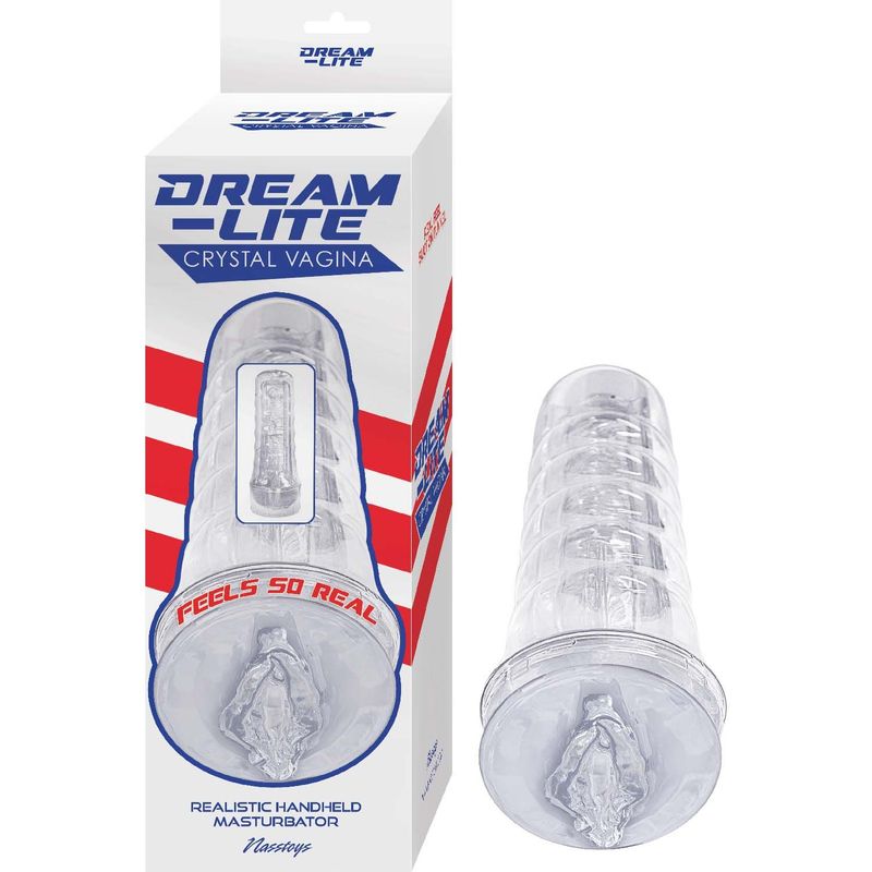 DREAM-LITE CRYSTAL VAGINA MASTURBATOR-CLEAR - #3123-1