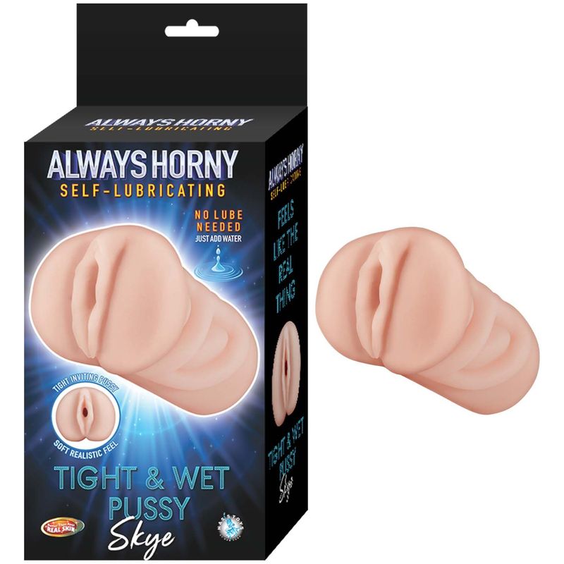 ALWAYS HORNY SELF-LUBRICATING MASTURBATOR SKYE-WHITE - #3252-1